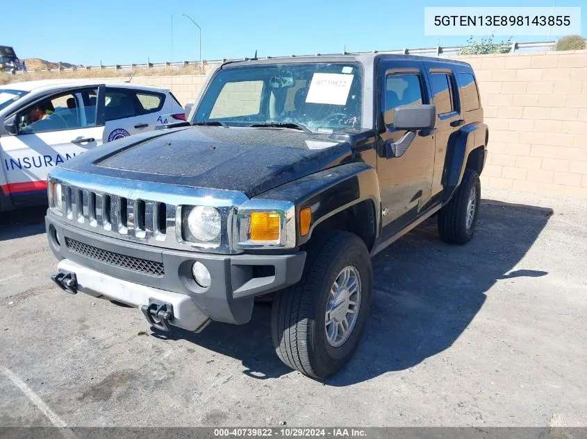 5GTEN13E898143855 2009 Hummer H3 Suv