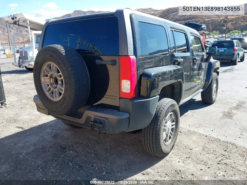 5GTEN13E898143855 2009 Hummer H3 Suv