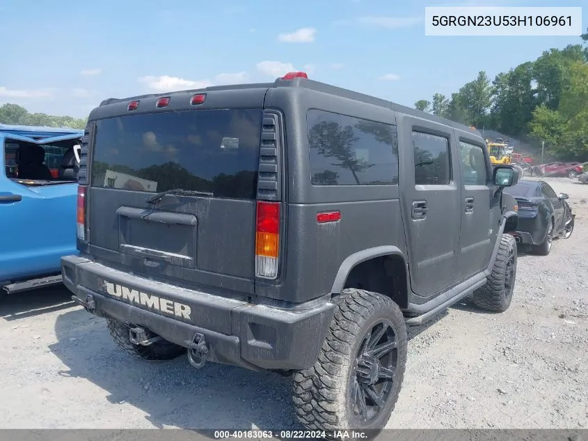 5GRGN23U53H106961 2003 Hummer H2