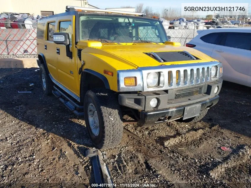 2003 Hummer H2 VIN: 5GRGN23UX3H121746 Lot: 40779774