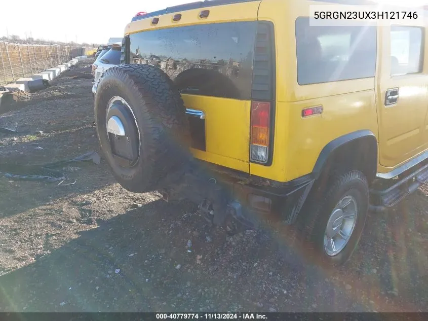 2003 Hummer H2 VIN: 5GRGN23UX3H121746 Lot: 40779774