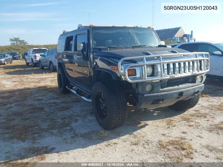 2005 Hummer H2 Suv VIN: 5GRGN23U05H120043 Lot: 40605021