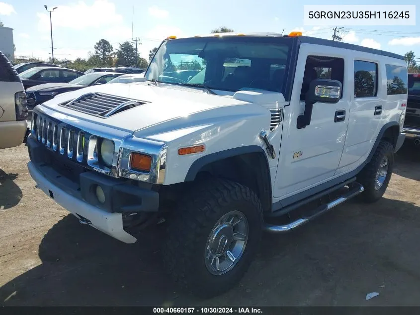 5GRGN23U35H116245 2005 Hummer H2 Suv