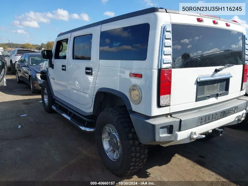 5GRGN23U35H116245 2005 Hummer H2 Suv