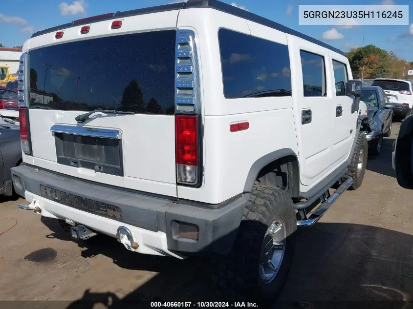 5GRGN23U35H116245 2005 Hummer H2 Suv