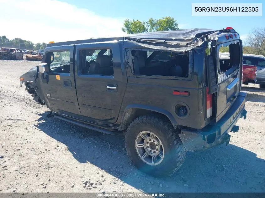 2006 Hummer H2 Suv VIN: 5GRGN23U96H122505 Lot: 40443608