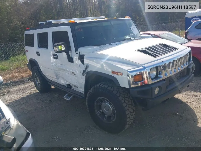 2006 Hummer H2 Suv VIN: 5GRGN23U96H118597 Lot: 40721838