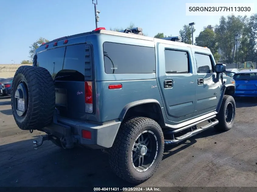 2007 Hummer H2 Suv VIN: 5GRGN23U77H113030 Lot: 40411431