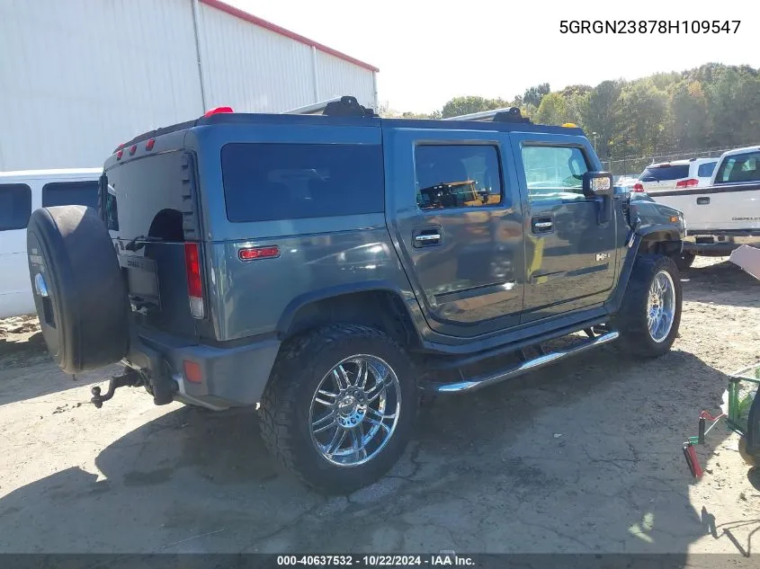 2008 Hummer H2 Suv VIN: 5GRGN23878H109547 Lot: 40637532