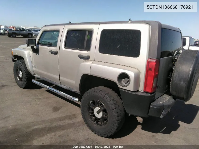 5GTDN136668176921 2006 Hummer H3 Suv