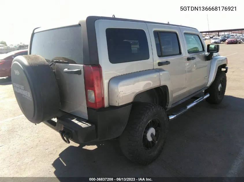 5GTDN136668176921 2006 Hummer H3 Suv