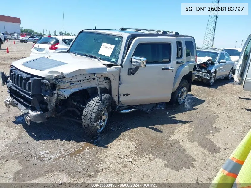 2006 Hummer H3 Suv VIN: 5GTDN136068183797 Lot: 39588455