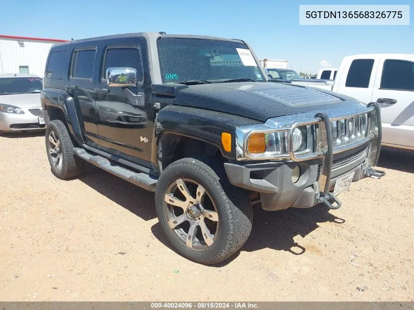 2006 Hummer H3 Suv VIN: 5GTDN136568326775 Lot: 40024096