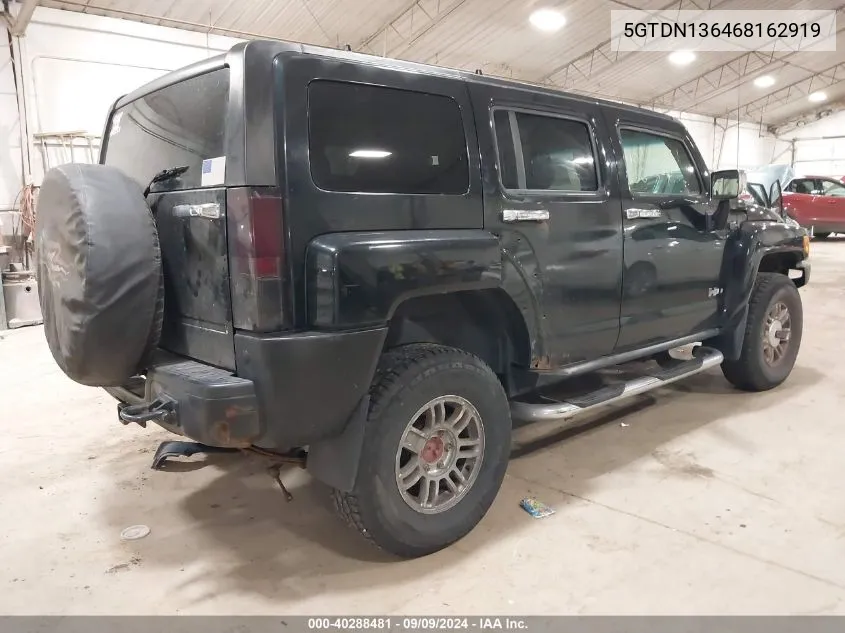 2006 Hummer H3 Suv VIN: 5GTDN136468162919 Lot: 40288481