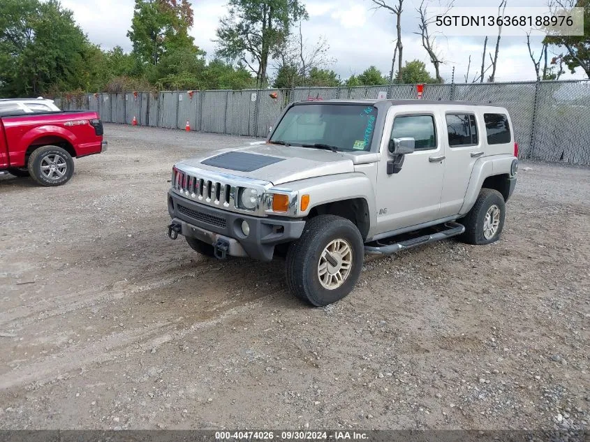 2006 Hummer H3 Suv VIN: 5GTDN136368188976 Lot: 40474026