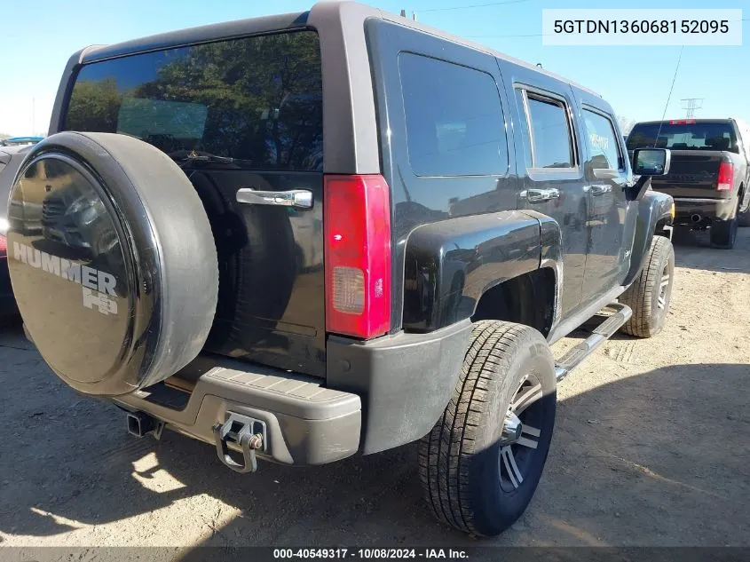 5GTDN136068152095 2006 Hummer H3 Suv