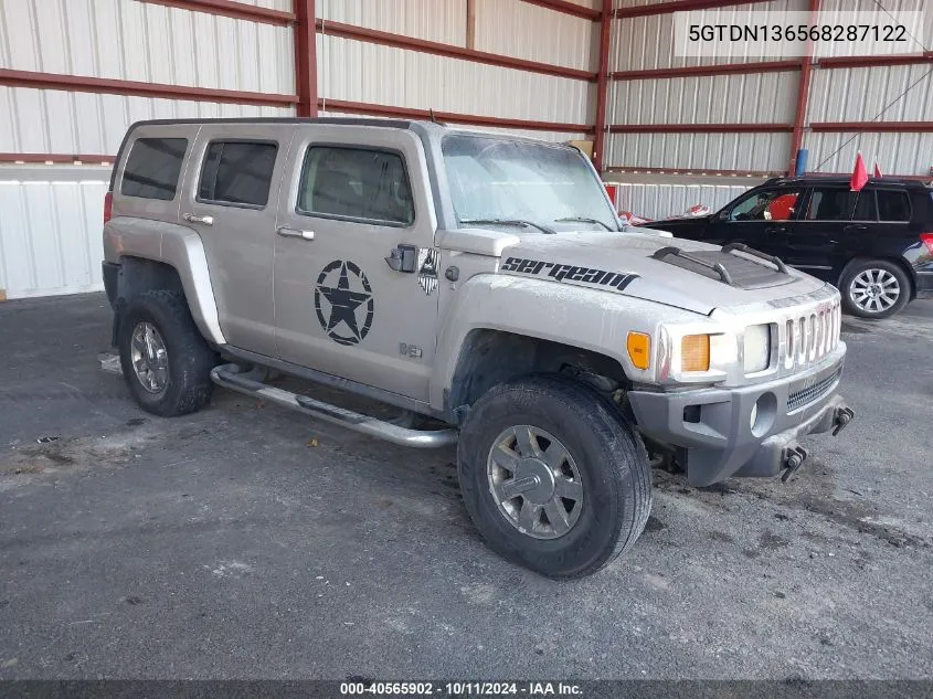 2006 Hummer H3 Suv VIN: 5GTDN136568287122 Lot: 40565902