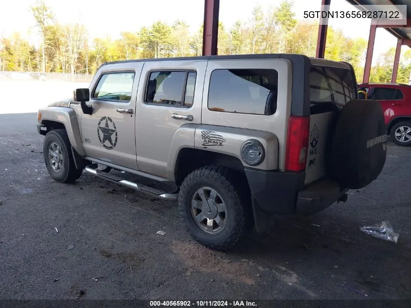 2006 Hummer H3 Suv VIN: 5GTDN136568287122 Lot: 40565902