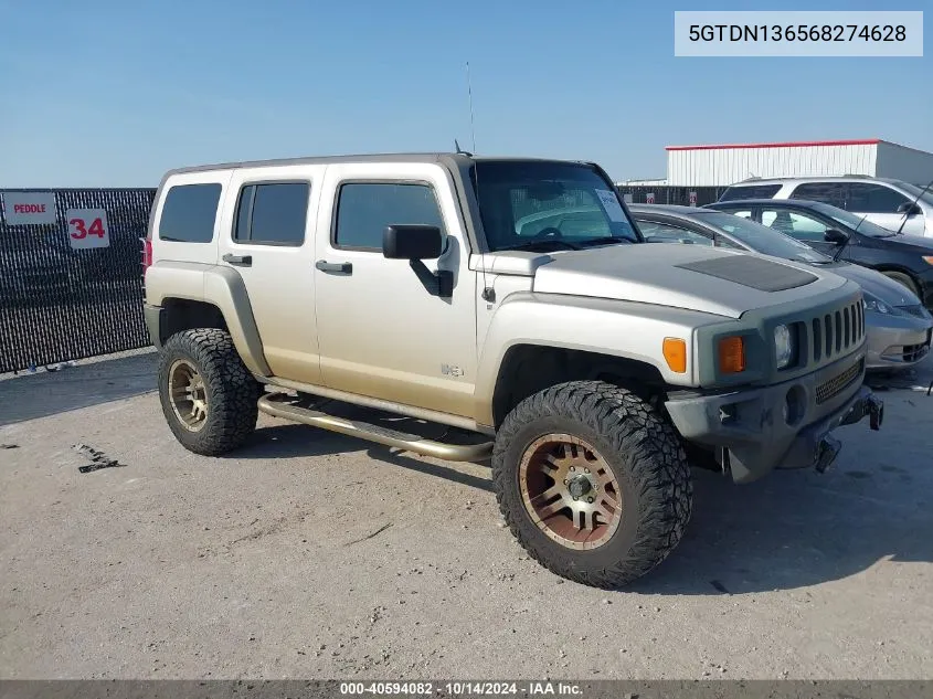 2006 Hummer H3 Suv VIN: 5GTDN136568274628 Lot: 40594082