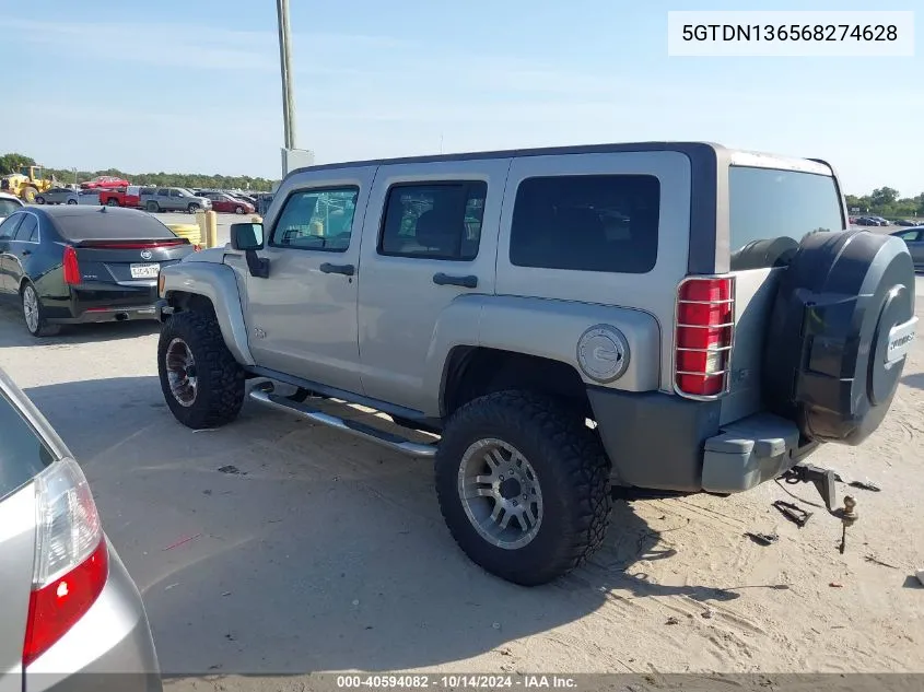 2006 Hummer H3 Suv VIN: 5GTDN136568274628 Lot: 40594082