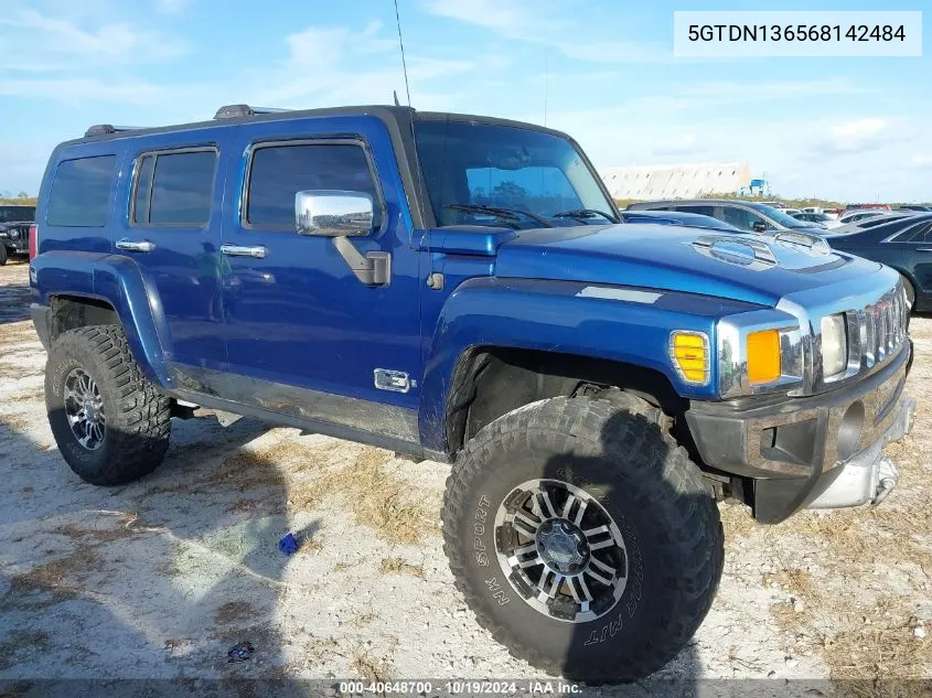 2006 Hummer H3 Suv VIN: 5GTDN136568142484 Lot: 40648700