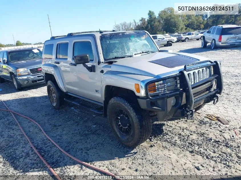 2006 Hummer H3 Suv VIN: 5GTDN136268124511 Lot: 40679219