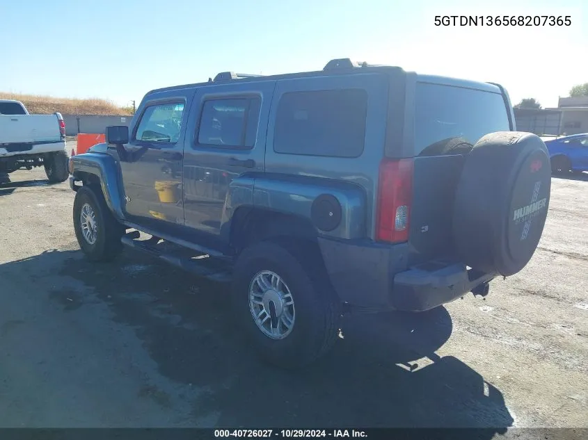 2006 Hummer H3 Suv VIN: 5GTDN136568207365 Lot: 40726027