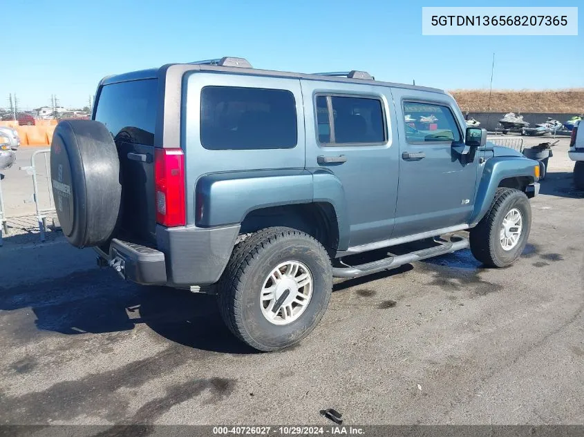 5GTDN136568207365 2006 Hummer H3 Suv