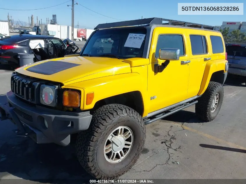 2006 Hummer H3 Suv VIN: 5GTDN136068328286 Lot: 40785716