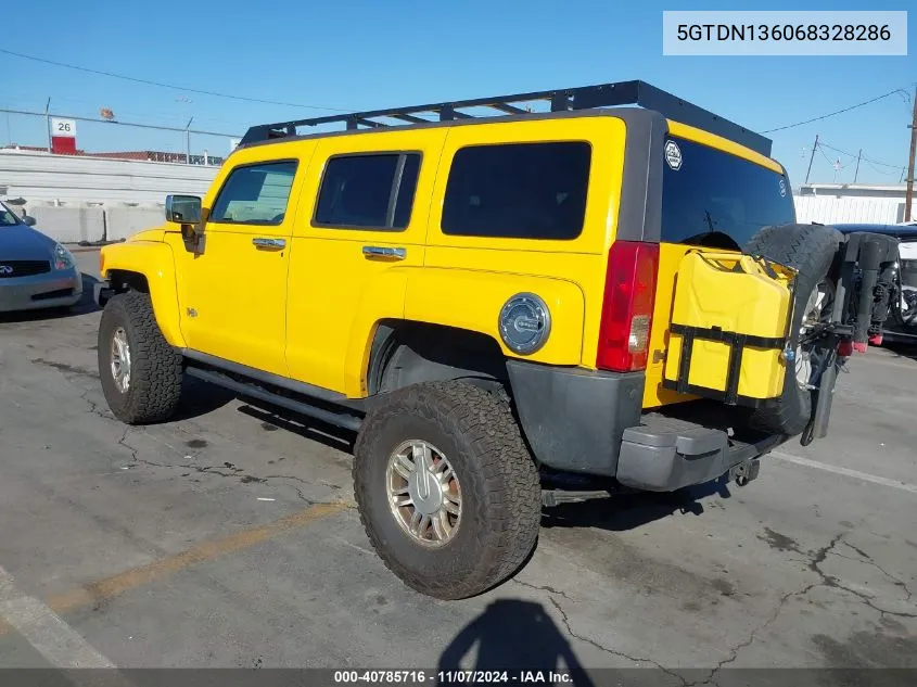 2006 Hummer H3 Suv VIN: 5GTDN136068328286 Lot: 40785716