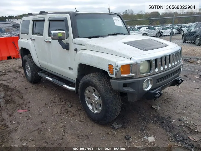 2006 Hummer H3 Suv VIN: 5GTDN136568322984 Lot: 40827963