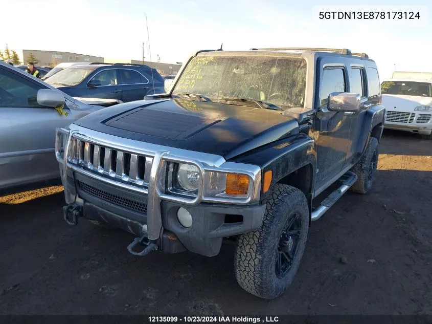 5GTDN13E878173124 2007 Hummer H3