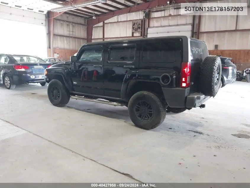 5GTDN13E178157203 2007 Hummer H3 Suv