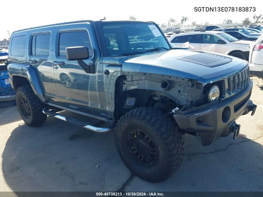 5GTDN13E078183873 2007 Hummer H3 Suv