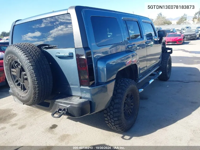 5GTDN13E078183873 2007 Hummer H3 Suv