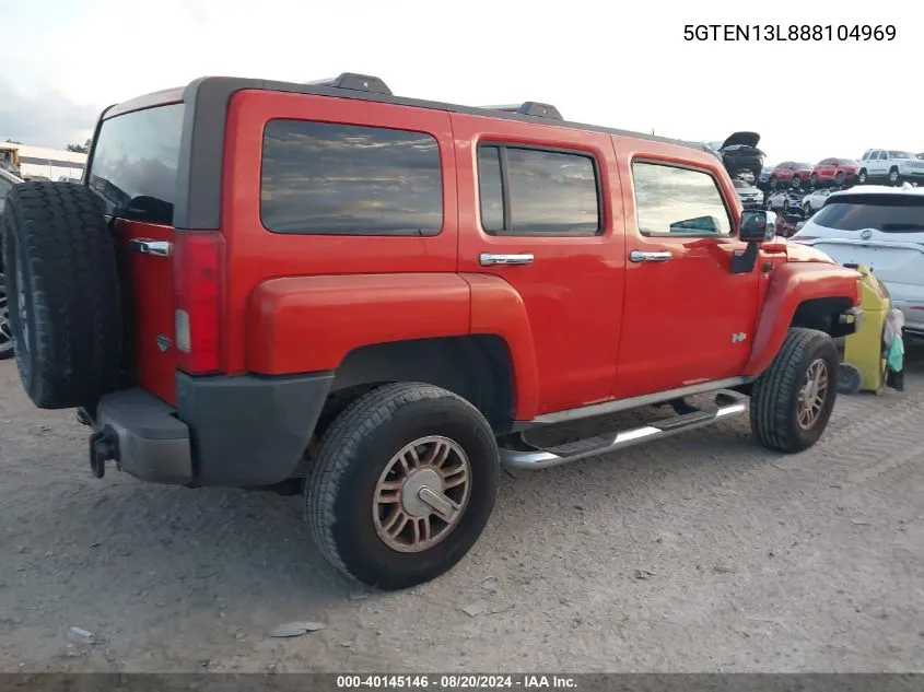 2008 Hummer H3 Suv Alpha VIN: 5GTEN13L888104969 Lot: 40145146