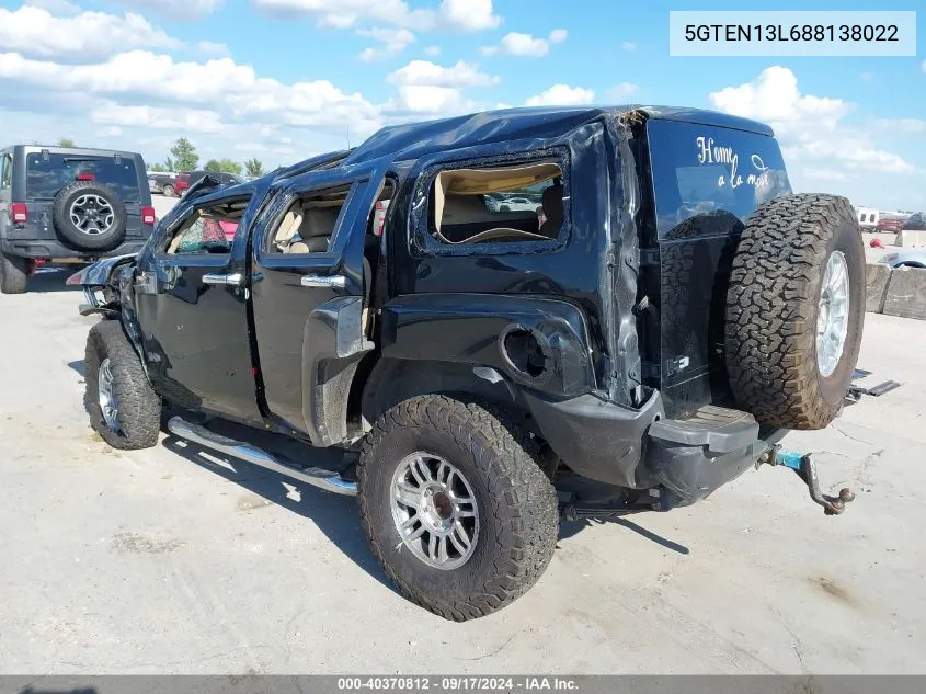 5GTEN13L688138022 2008 Hummer H3 Suv Alpha