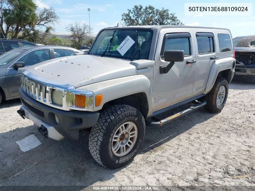 5GTEN13E688109024 2008 Hummer H3 Suv