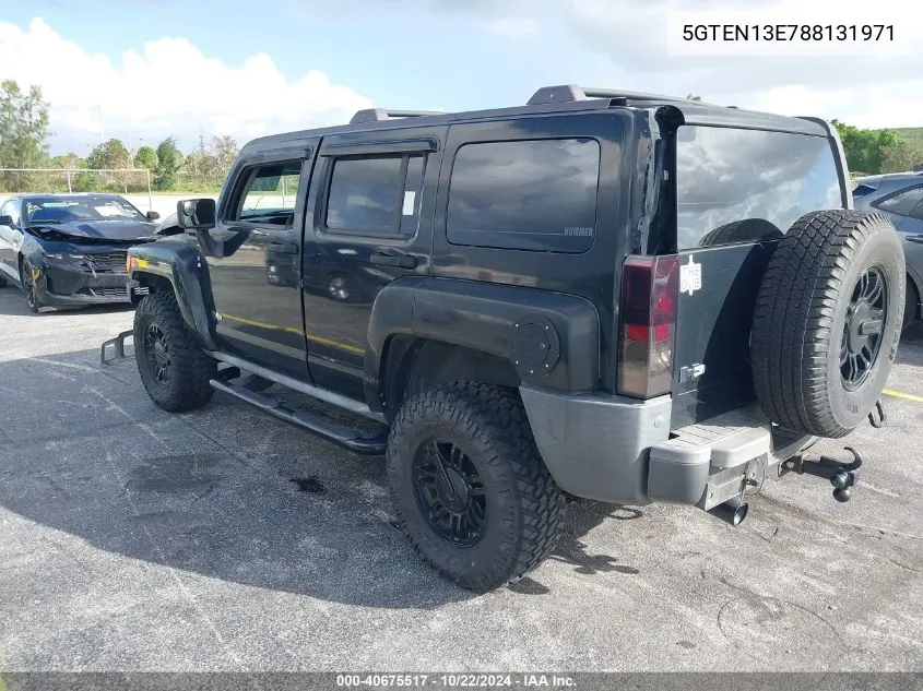 2008 Hummer H3 Suv VIN: 5GTEN13E788131971 Lot: 40675517