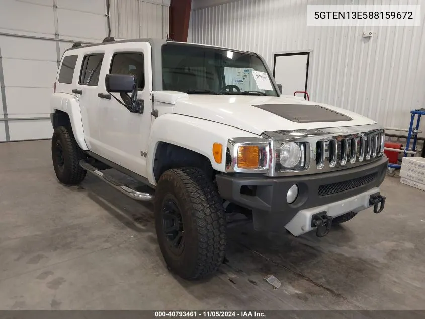 5GTEN13E588159672 2008 Hummer H3 Suv