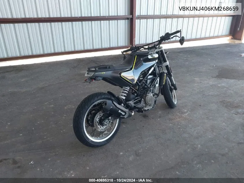 2019 Husqvarna Svartpilen 401 VIN: VBKUNJ406KM268659 Lot: 40695318