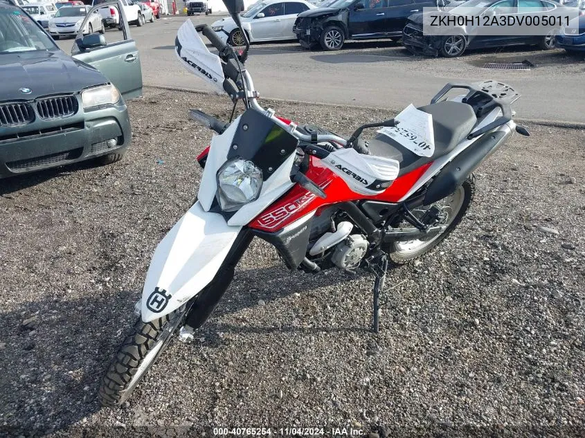 2013 Husqvarna Tr650 Strada VIN: ZKH0H12A3DV005011 Lot: 40765254