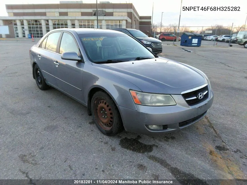 5NPET46F68H325282 2008 Hyundai Sonata Limited V6