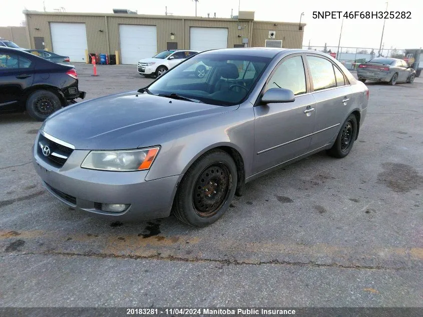 5NPET46F68H325282 2008 Hyundai Sonata Limited V6