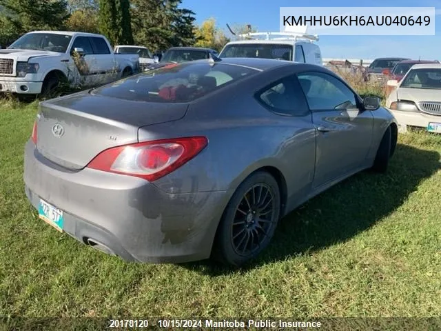 KMHHU6KH6AU040649 2010 Hyundai Genesis V6