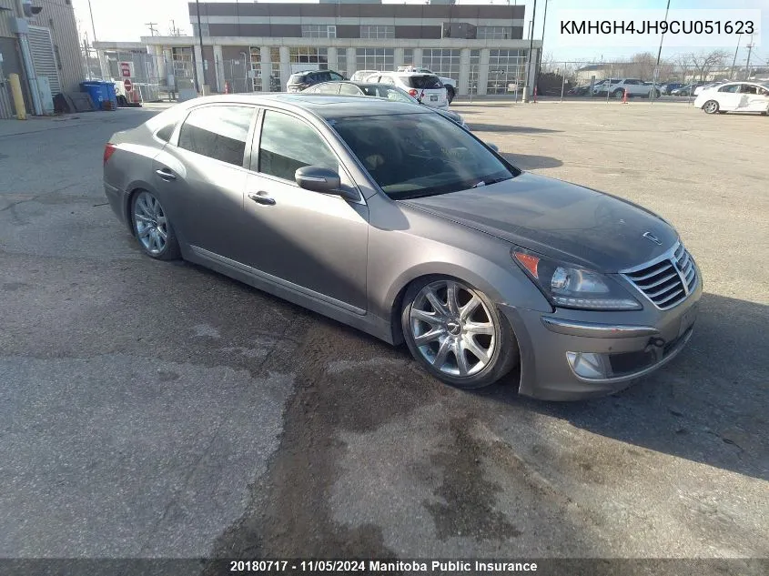 2012 Hyundai Equus Ultimate VIN: KMHGH4JH9CU051623 Lot: 20180717