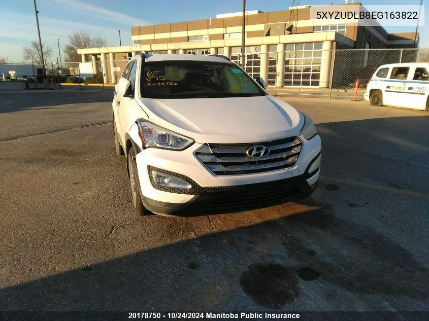 5XYZUDLB8EG163822 2014 Hyundai Santa Fe 2.4 Premium