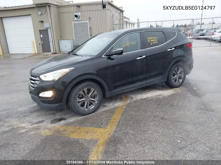 2014 Hyundai Santa Fe 2.4 Luxury VIN: 5XYZUDLB5EG124797 Lot: 20184366