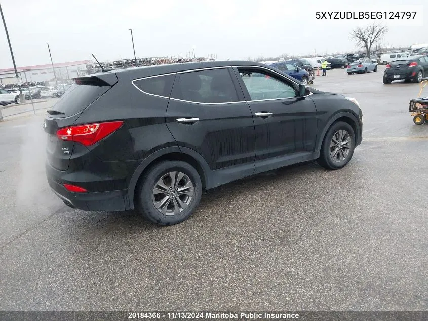 2014 Hyundai Santa Fe 2.4 Luxury VIN: 5XYZUDLB5EG124797 Lot: 20184366