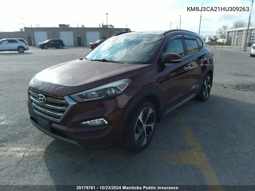 KM8J3CA21HU309263 2017 Hyundai Tucson 1.6T